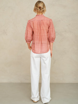 CASSIA PRINT L/S TOP