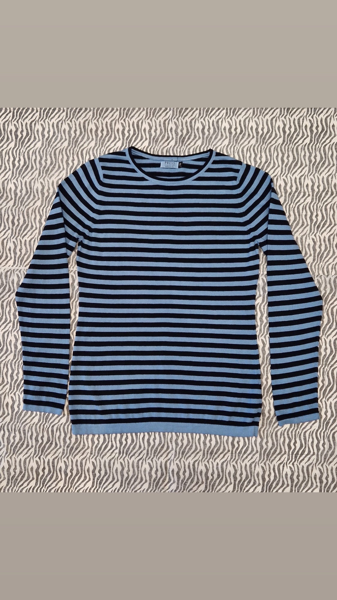 Blue Breton Stripe Long-Sleeve Tee