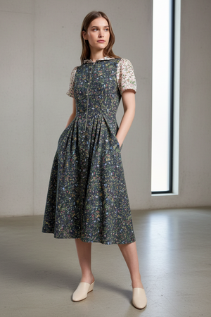 Botanical Sonnet Cotton Dress