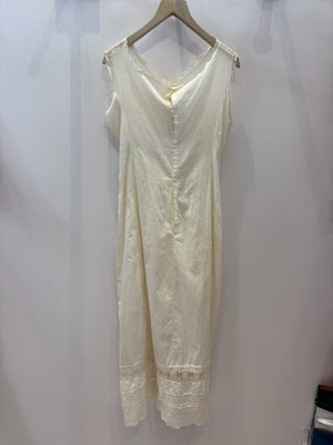 Vintage Ecru Cotton & Lace Dress