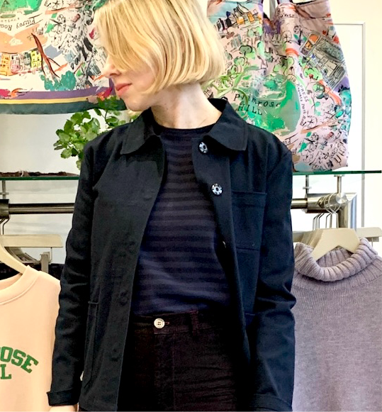 Navy Breton Stripe Long-Sleeve Tee