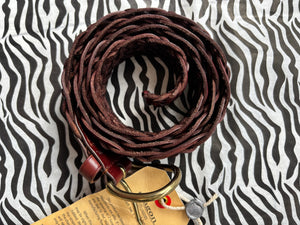 Bruciato Scalloped Woven Belt