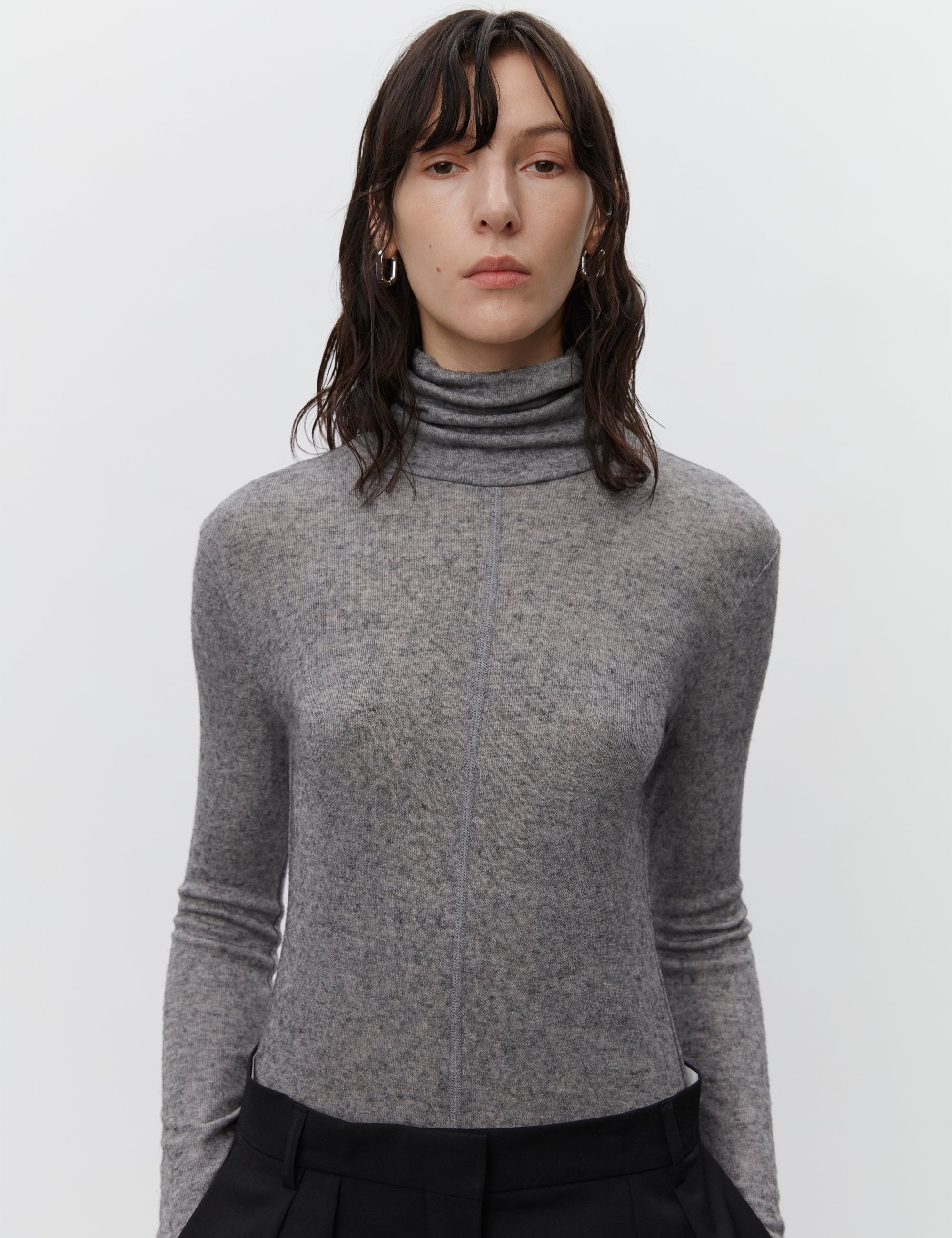 Eve Wool Jersey Grey Top