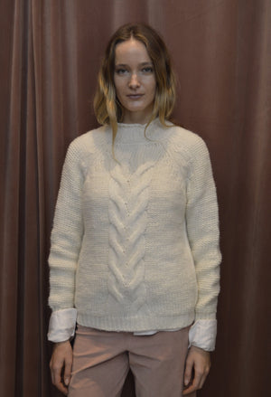 DOLCEVITA WHITE WOOL PULLOVER