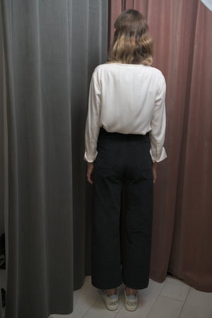 Black-Anthracite Sailor Pincord Pant - PRESS Primrose Hill