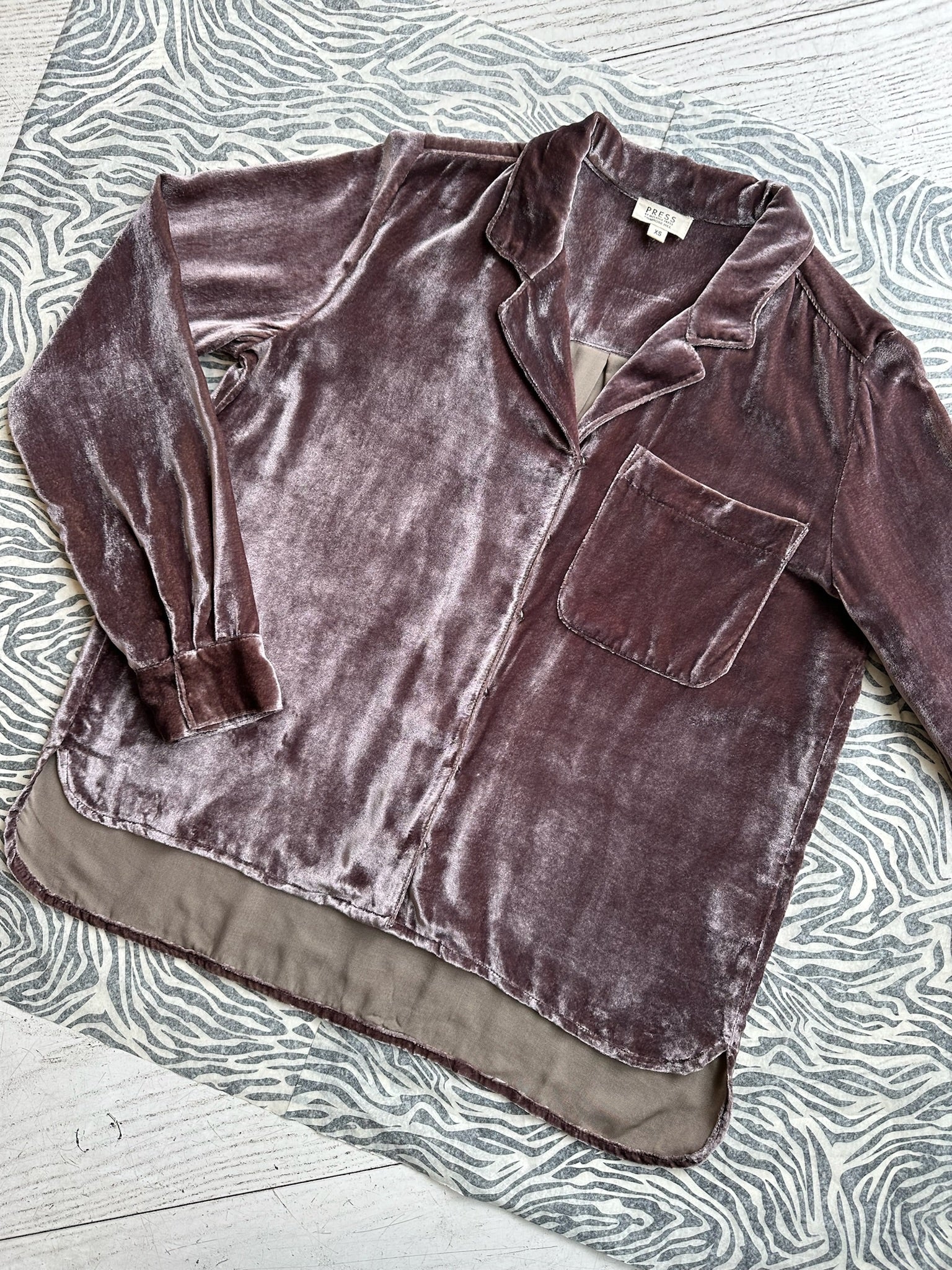 Jodie Brown Velvet Shirt