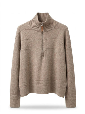 Stanley Knit Pullover With Zip-Neck