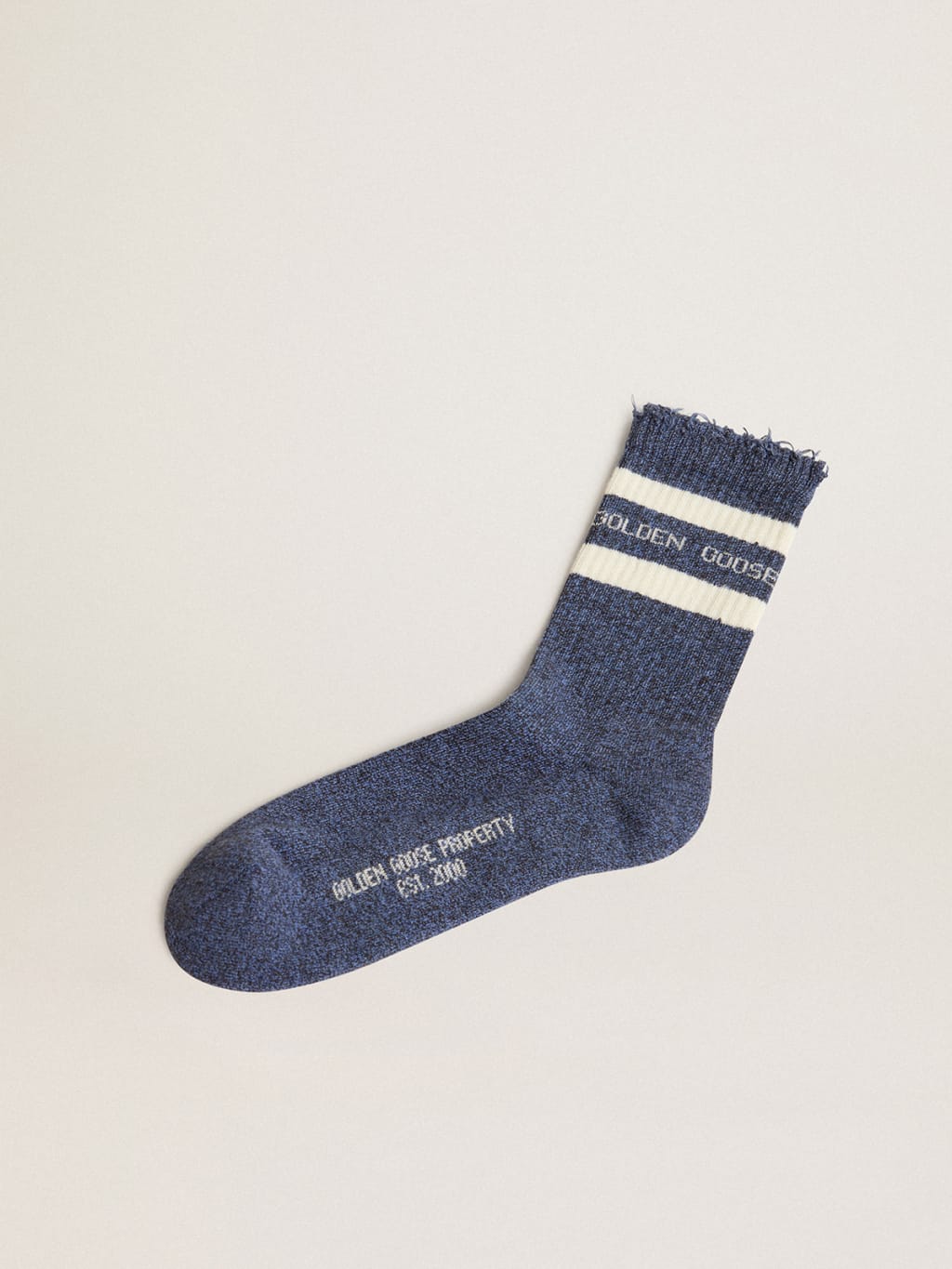 Golden Goose Striped Blue Socks