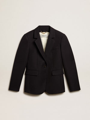 Golden Navy Gabardine DUNE Blazer