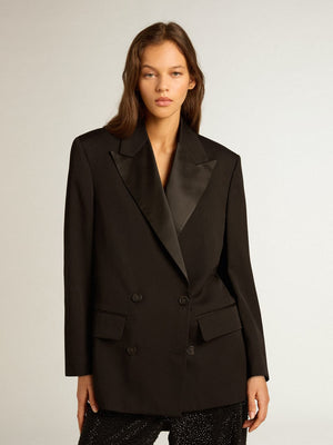 Laureen Tux Black Italian Wool Jacket