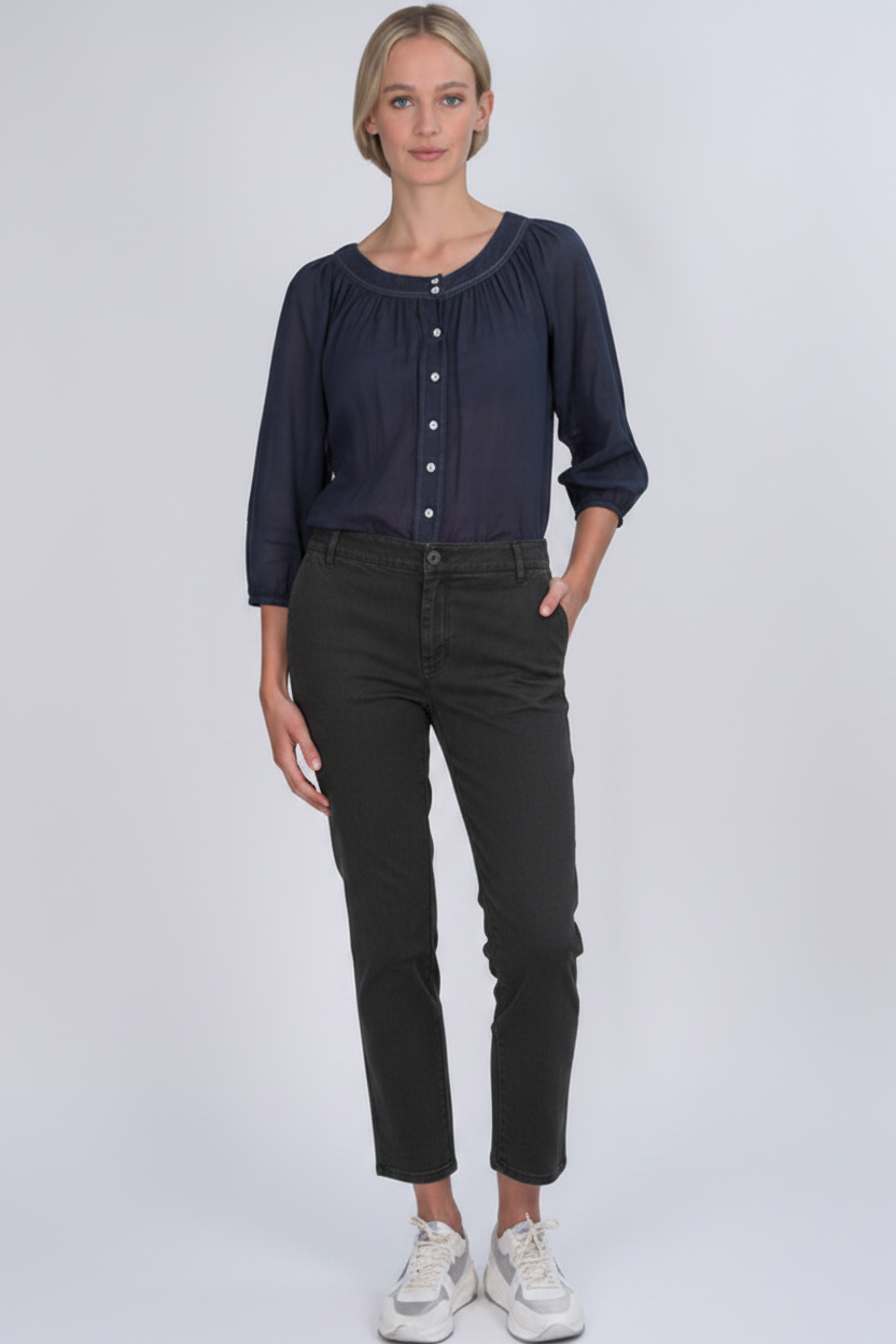 Grey-Black TWILL Chino Pants