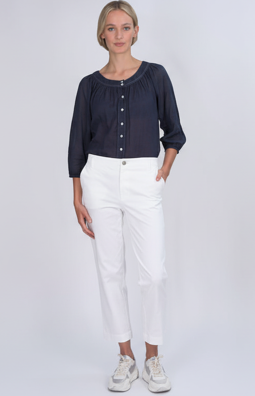 White TWILL Chino Pants