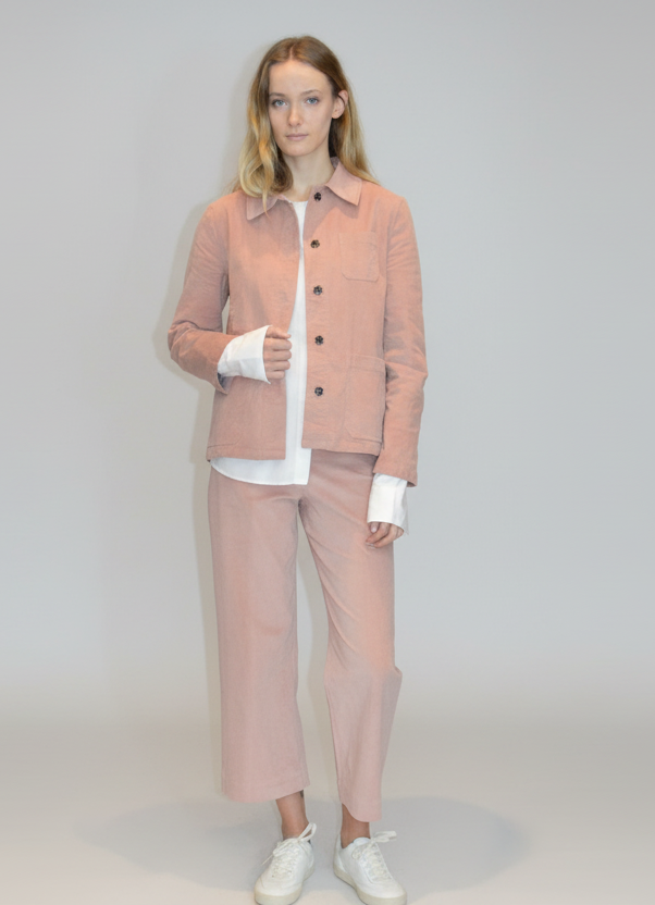 Cameo-Rose Pincord Sailor Pants