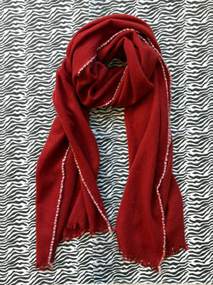 Iron Red Cashmere Scarf