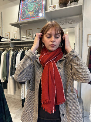 Iron Red Cashmere Scarf