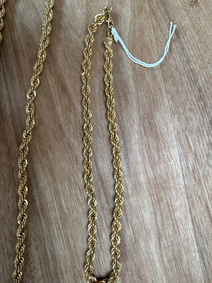 VIntage Chunky Chain 'Gold' Necklaces