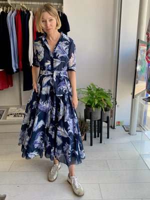 Aster Feather Musola Dress