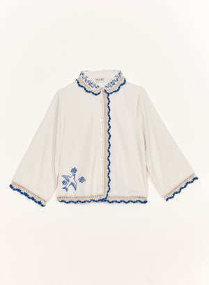 FRADY CROCHET TRIM TOP