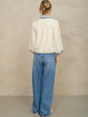 FRADY CROCHET TRIM TOP