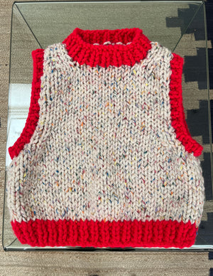 Hand-Knit Rainbow Tank - PRESS Primrose Hill