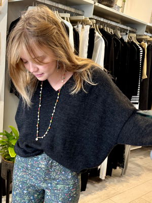 Carbon V-Neck Knit Troncoso