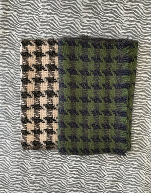 Houndstooth Cashmere Scarf