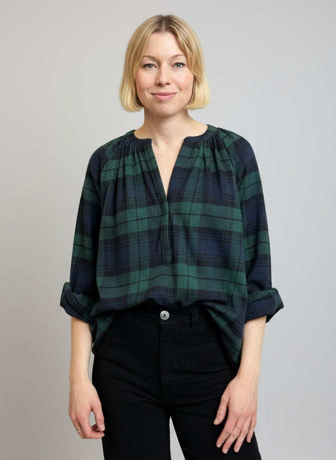 Tartan Mokka Top