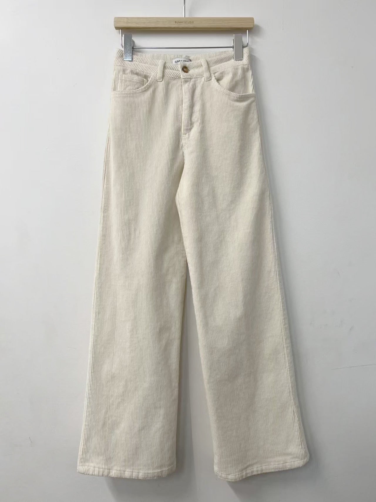 Cream Corduroy Jeans