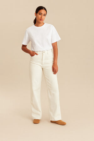 Cream Corduroy Jeans