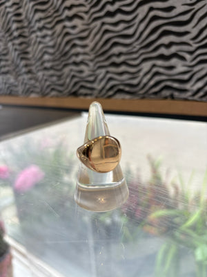 Gold plated signet ring - PRESS Primrose Hill