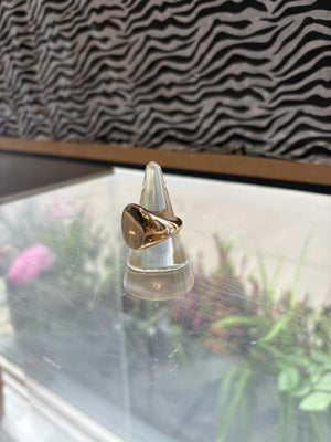 Gold plated signet ring - PRESS Primrose Hill