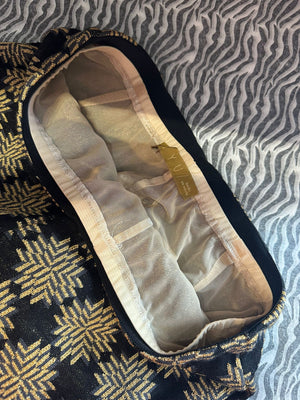 Black Gold LOGOS Wool Trousers