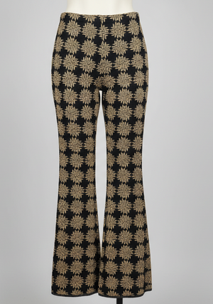 Black Gold LOGOS Wool Trousers