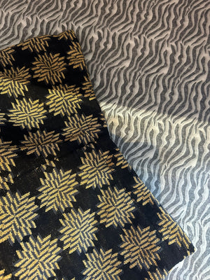 Black Gold LOGOS Wool Trousers