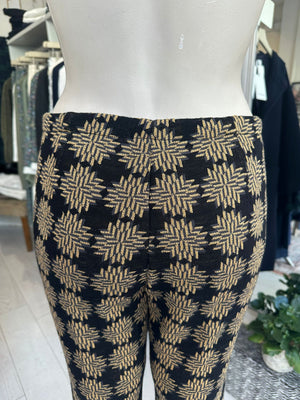 Black Gold LOGOS Wool Trousers