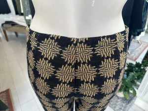 Black Gold LOGOS Wool Trousers