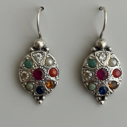 Navratna Gemstone Gold-Plated Jewelry