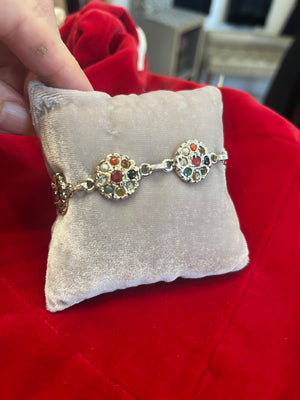 Navratna Gemstone Gold-Plated Jewelry