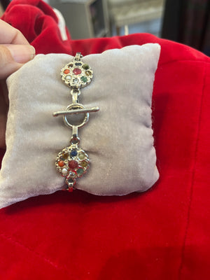 Navratna Gemstone Gold-Plated Jewelry