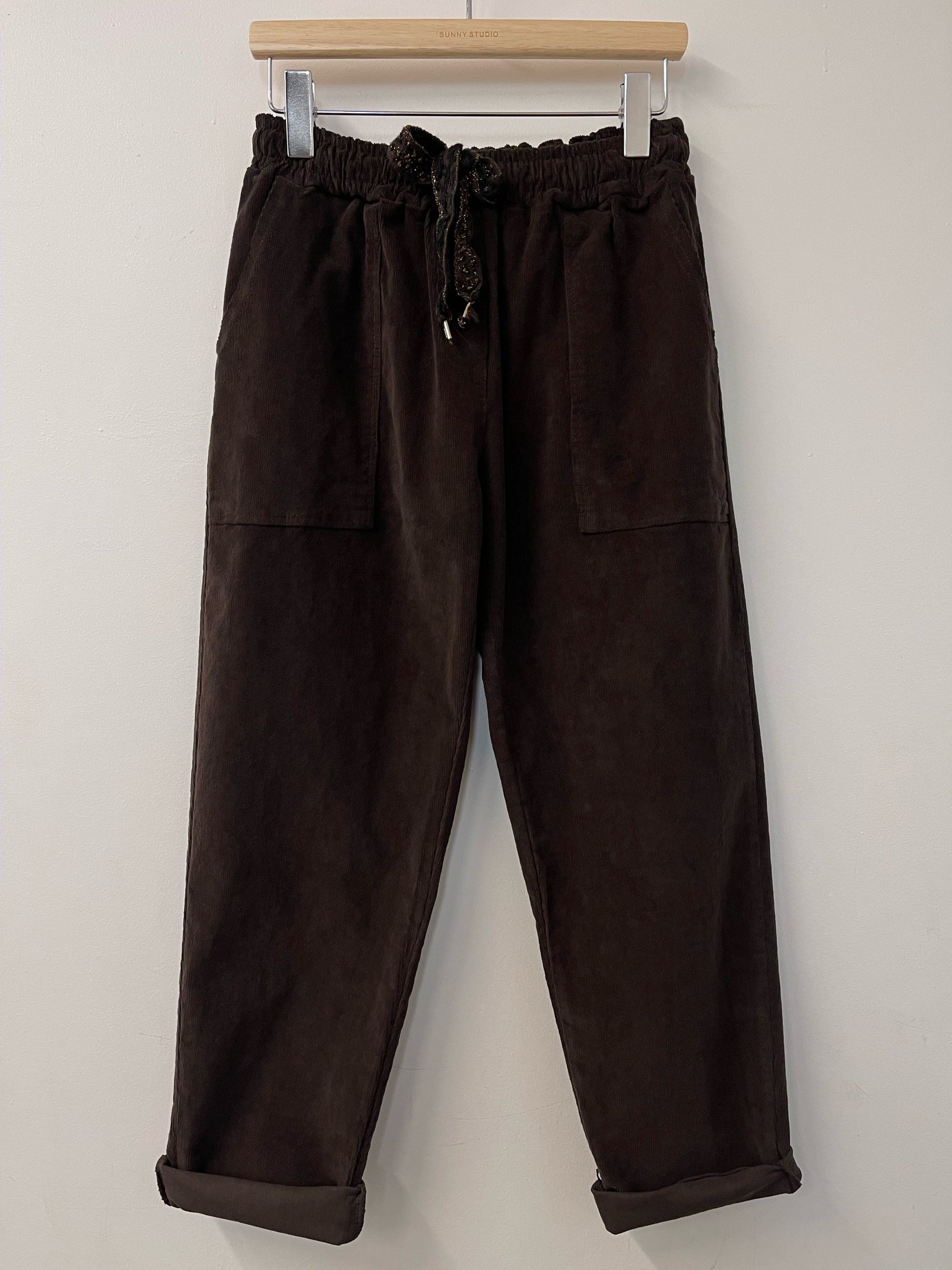 Brown Corduroy Joggers