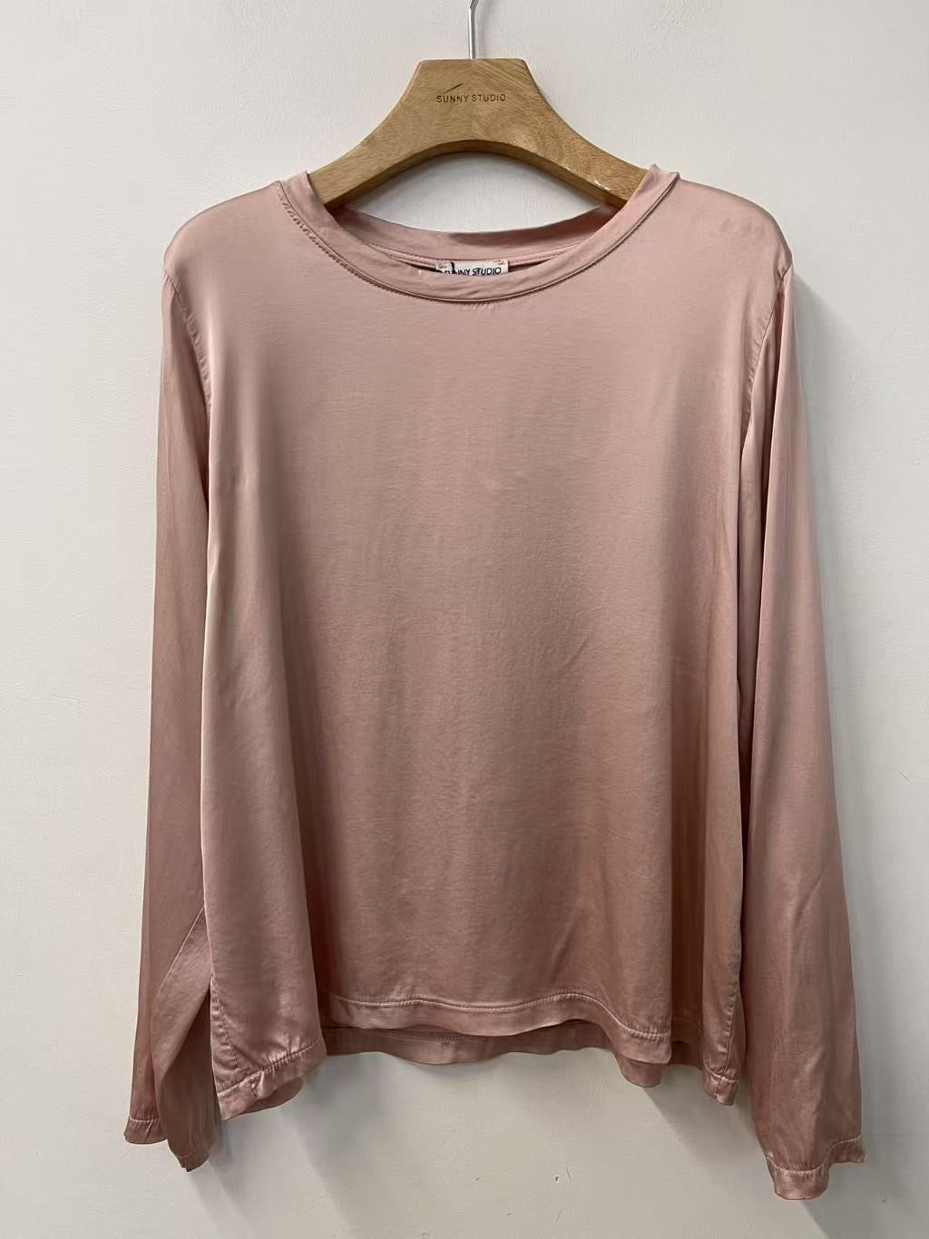 Pink Satin Top
