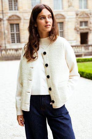 Emmi Ecru Gilet