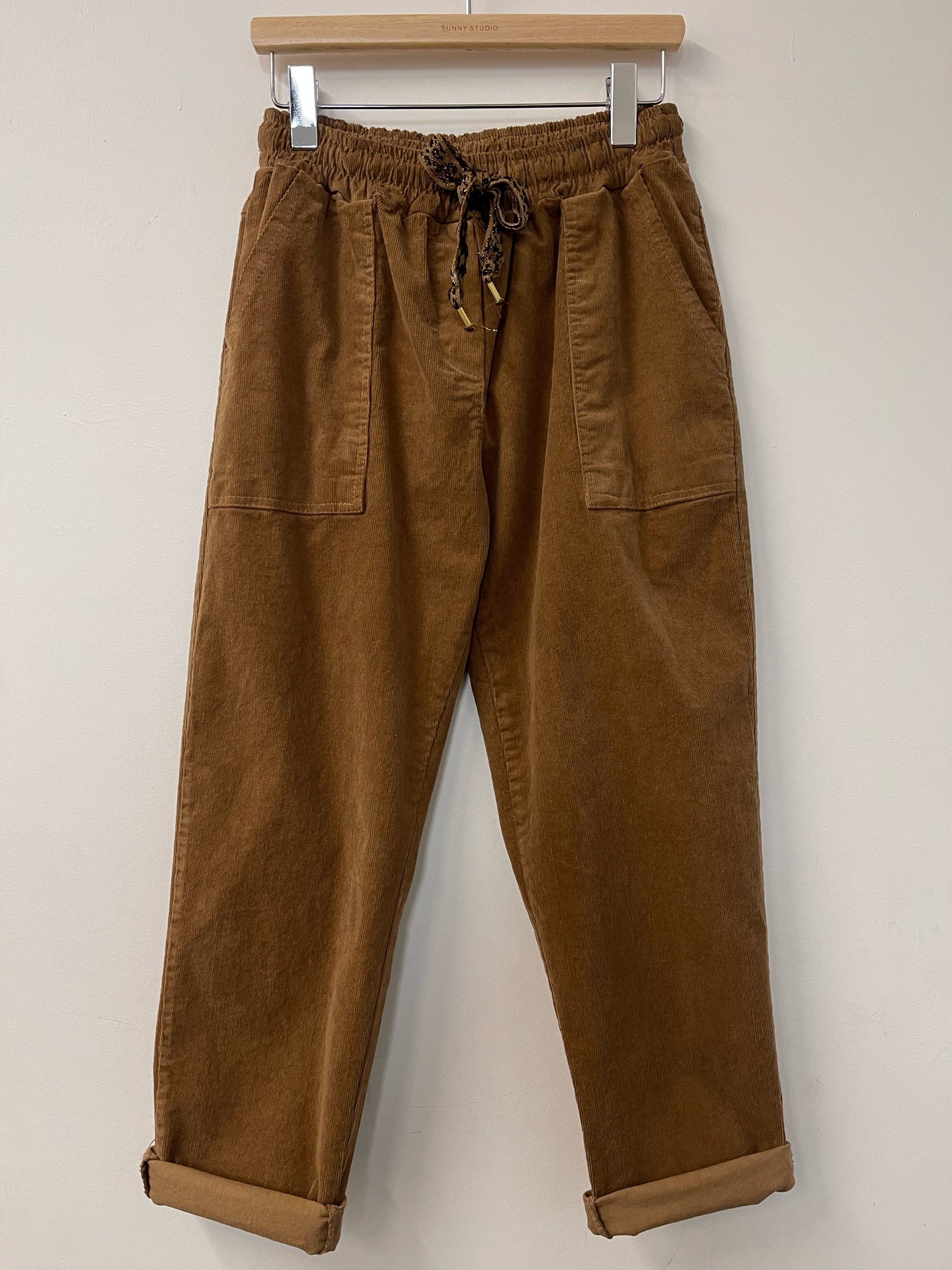Camel Corduroy Joggers