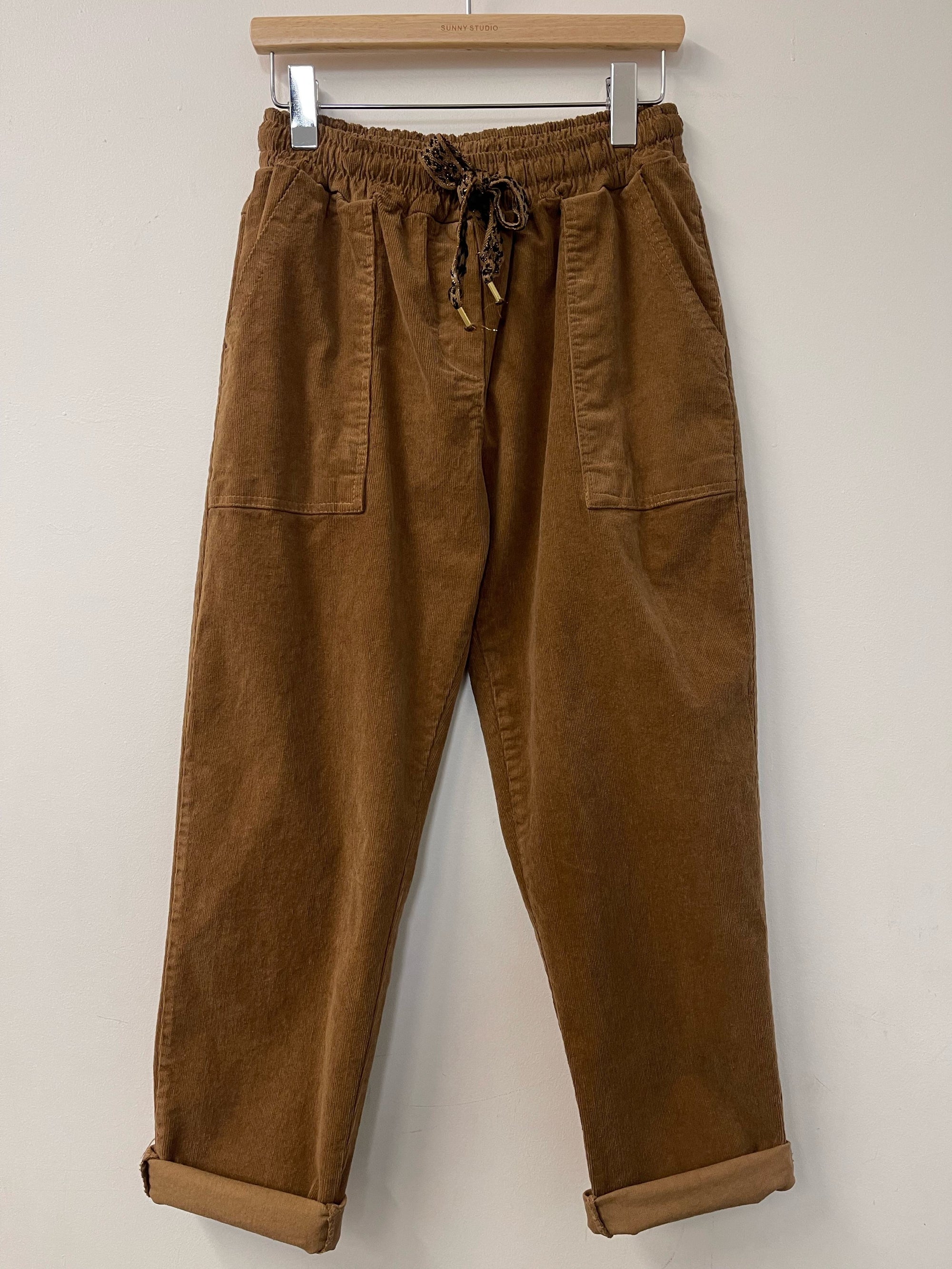Camel Corduroy Joggers