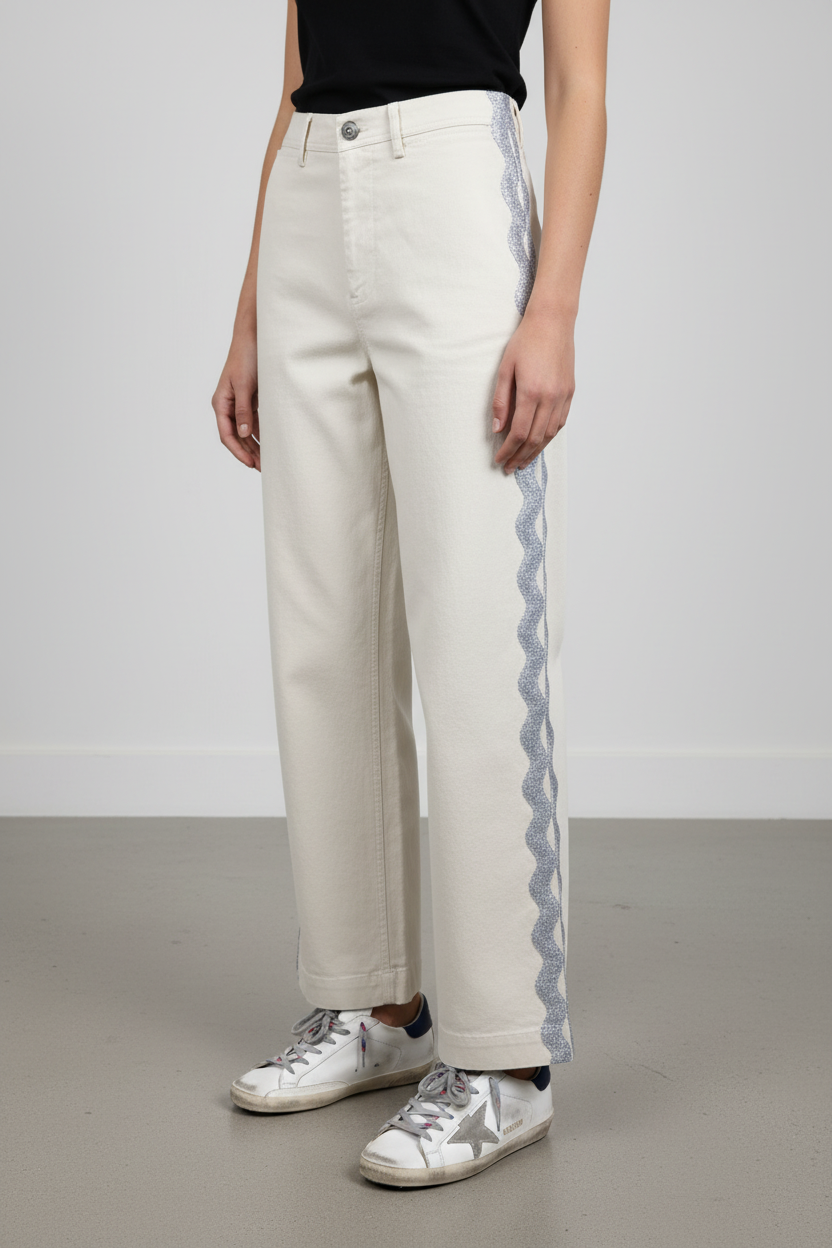 RIC RAC Ecru TWILL Sailor Pant