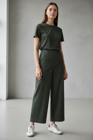 Green TWILL Sailor Pant