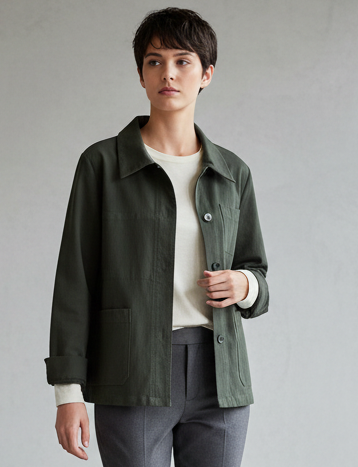 Green TWILL Pelli Jacket