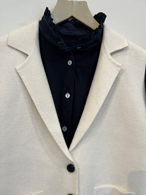 Diane Ecru Knit Waistcoat