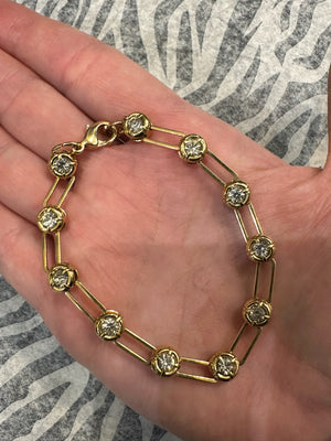 Vintage Crystal Tennis Bracelet