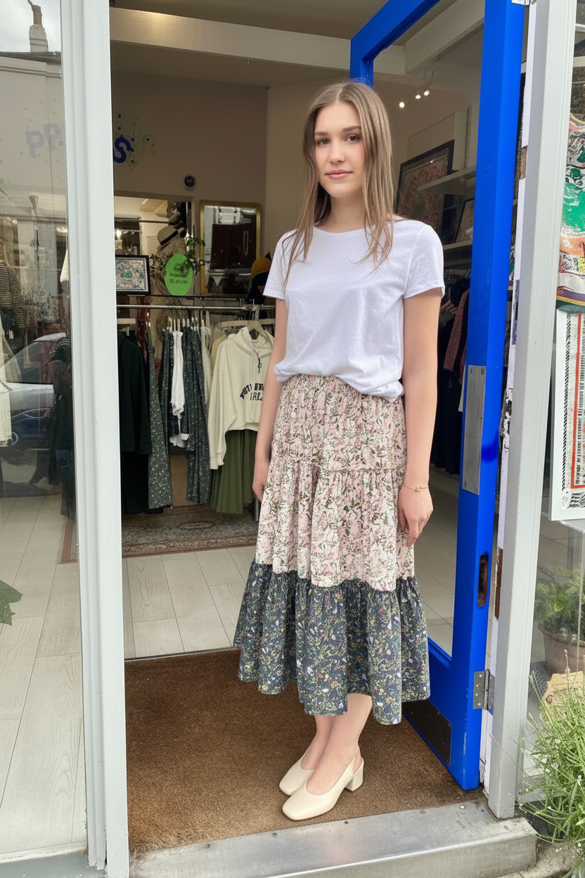 Botanical Shilpa Cotton Skirt